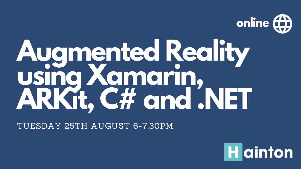 Augmented Reality using Xamarin, ARKit, C# and .NET - Hainton .NET